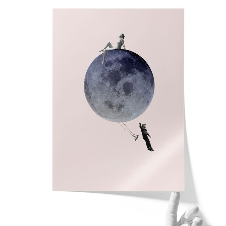 Moon Jump - Canvas Print Wall Art
