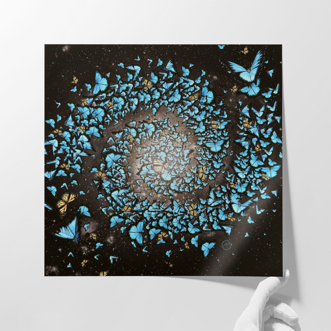 Butterfly Galaxy - Canvas Print Wall Art
