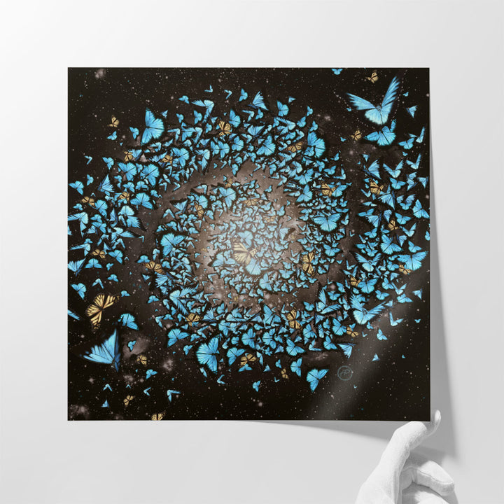 Butterfly Galaxy - Canvas Print Wall Art