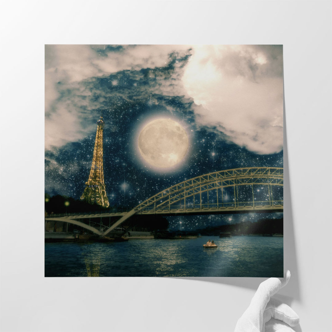 One Starry Night in Paris - Canvas Print Wall Art