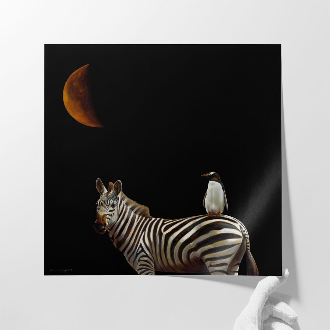 Pilgrimage Black and White - Canvas Print Wall Art