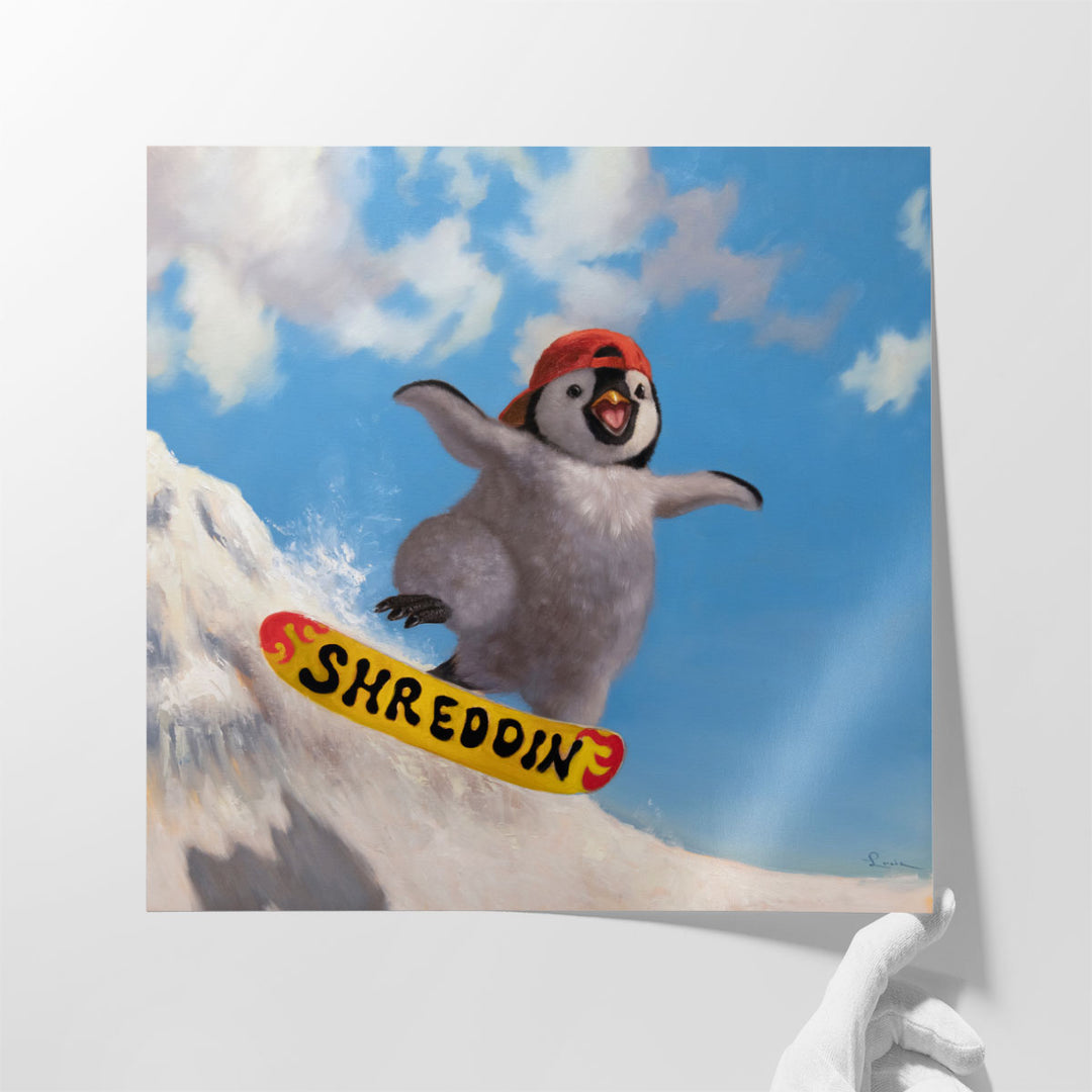 Crest Rider - Canvas Print Wall Art