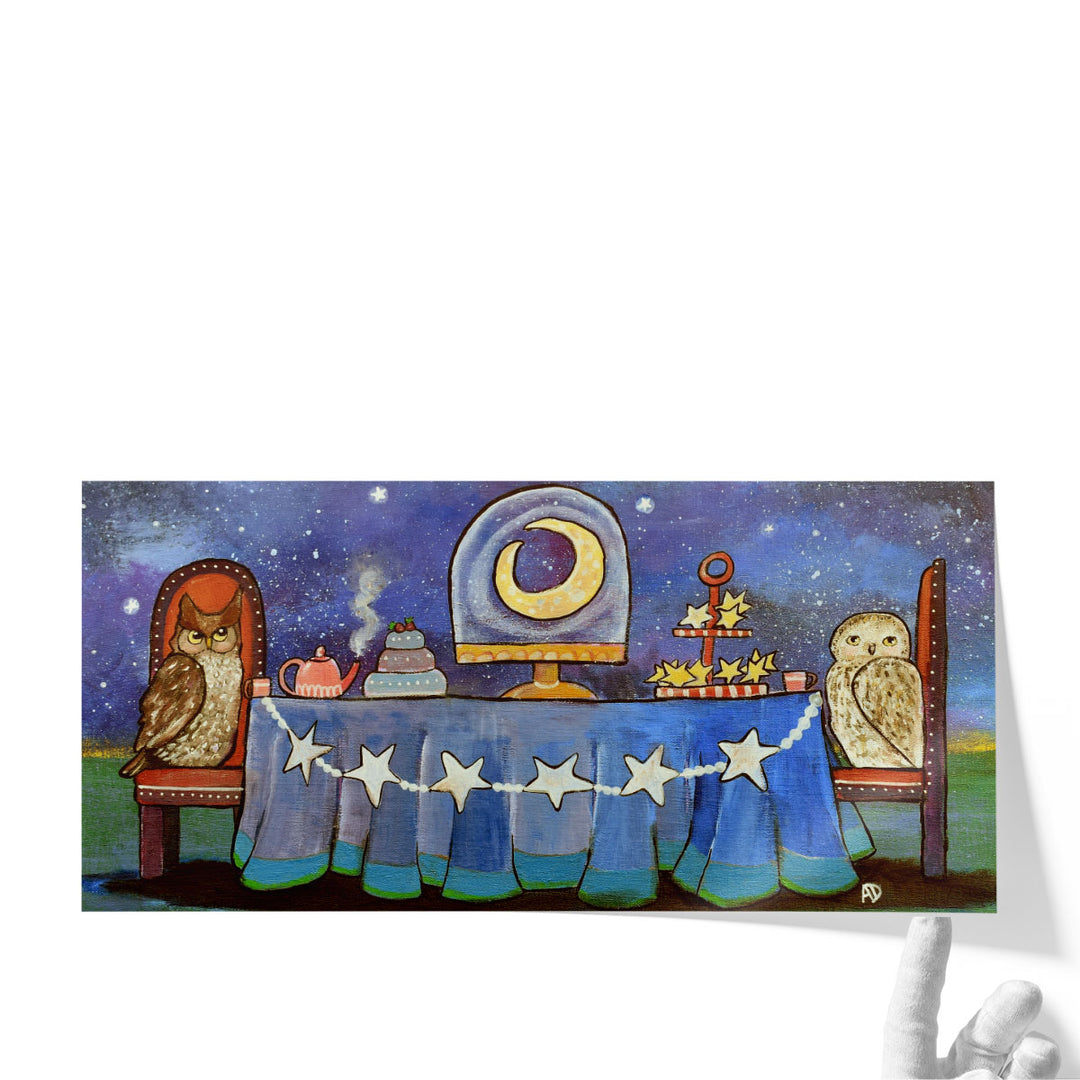 Moonlight Tea Party 1 - Canvas Print Wall Art