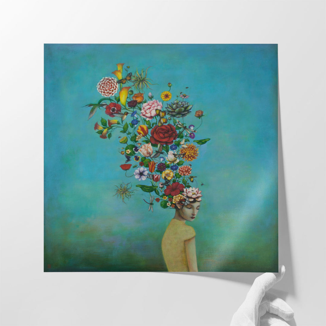 A Mindful Garden - Canvas Print Wall Art