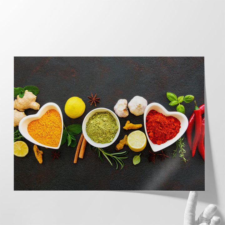 36x24 Wall Art for Kitchen - spice jar