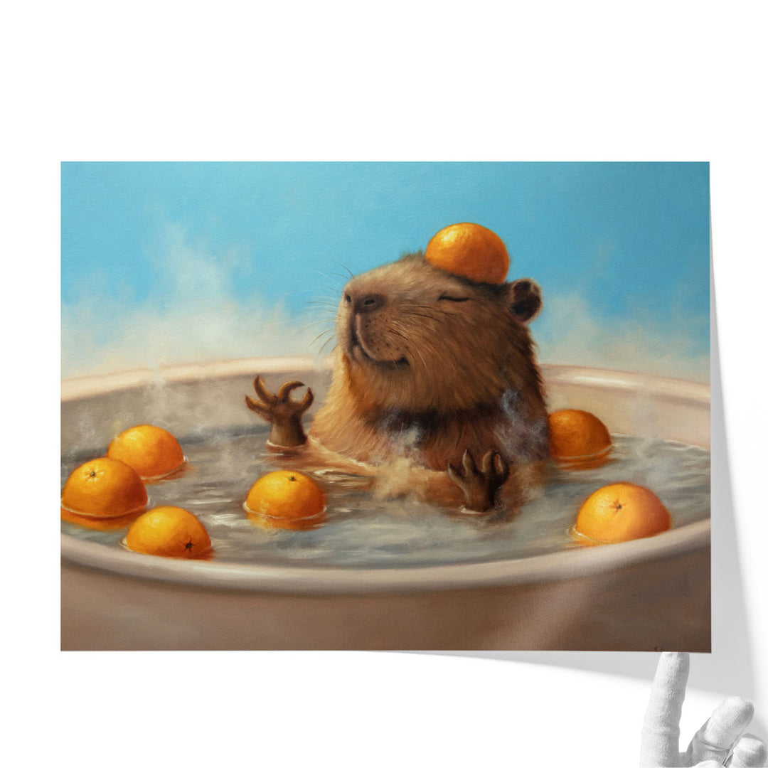 Capy State of Mind - Canvas Print Wall Art