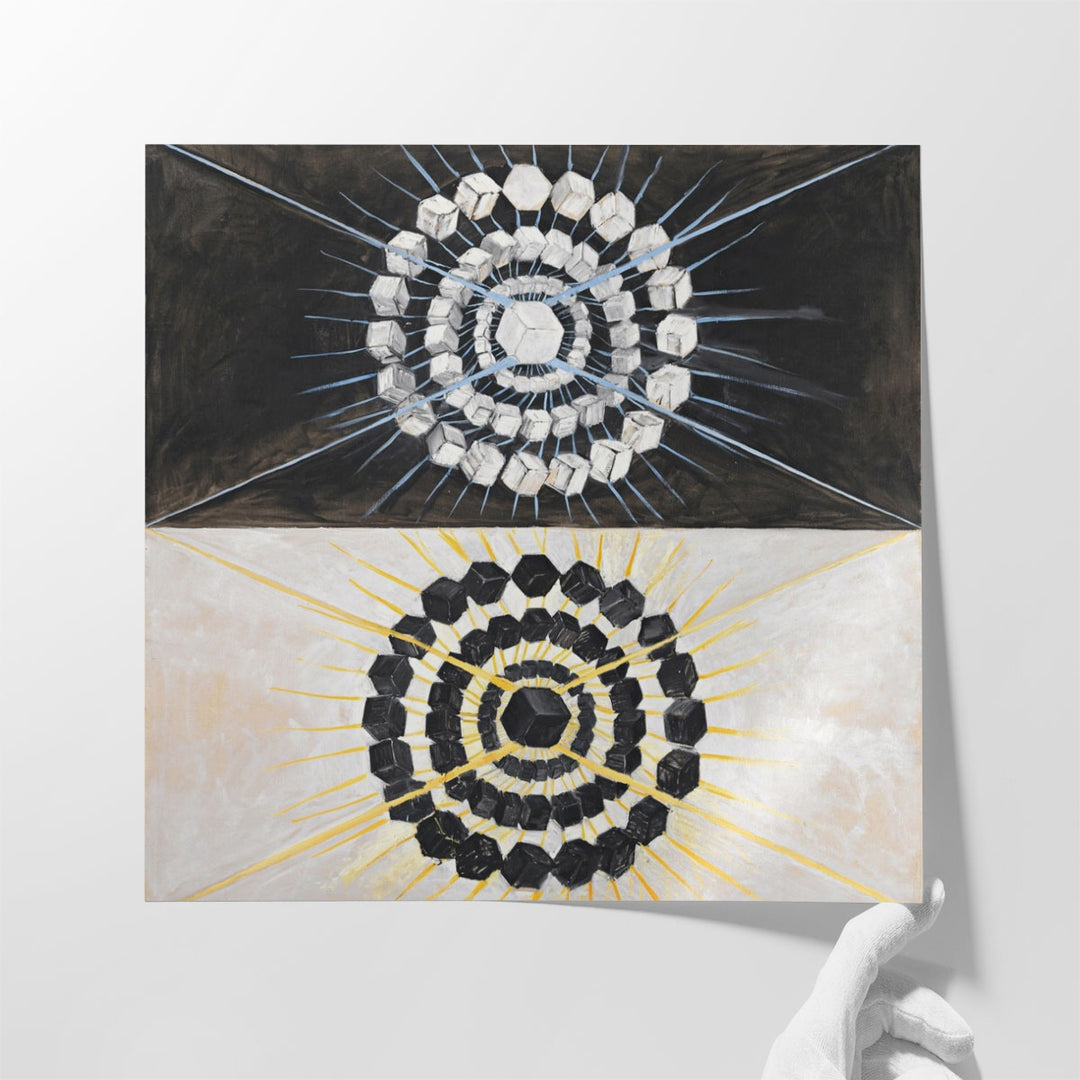 living room wall art – modern monochrome shapes