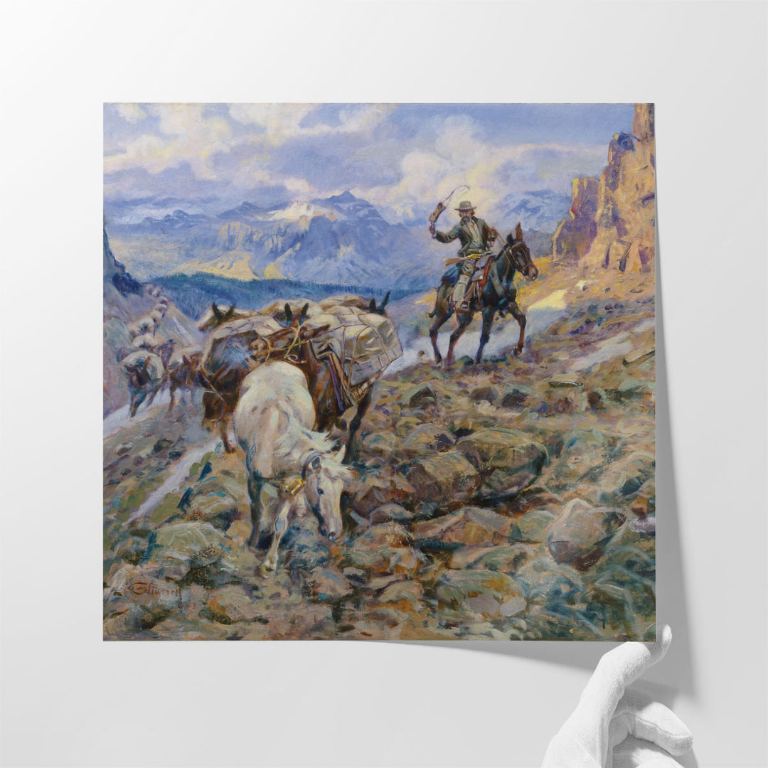 When Mules Wear Diamonds, 1921 - Canvas Print Wall Art