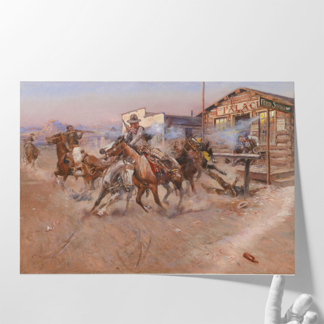 Smoke of a 45 - Canvas Print Wall Art
