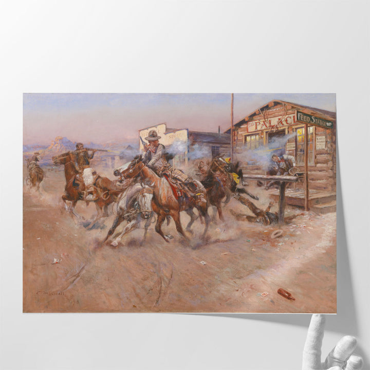 Smoke of a 45 - Canvas Print Wall Art