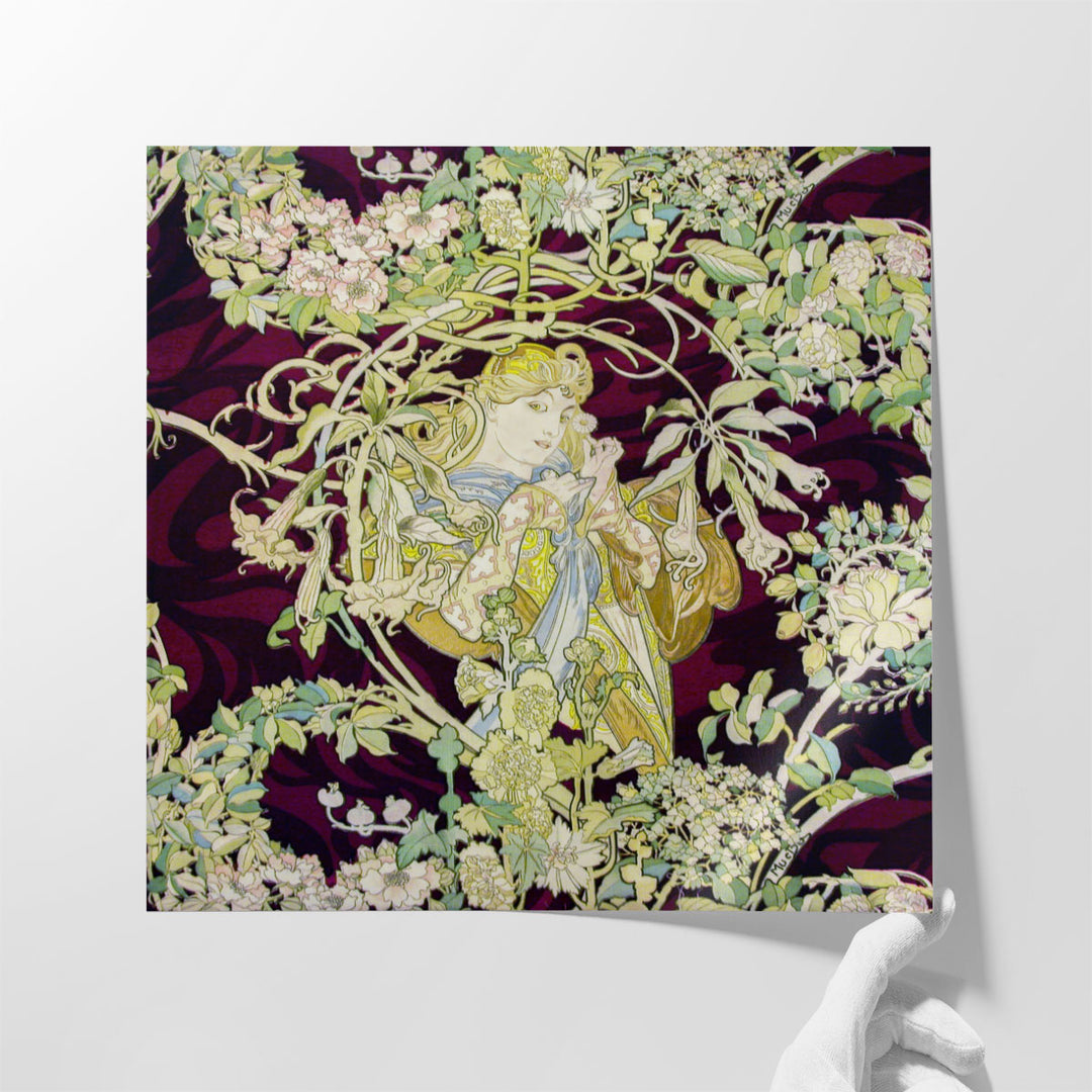 Woman with Daisy, 1898 - Canvas Print Wall Art