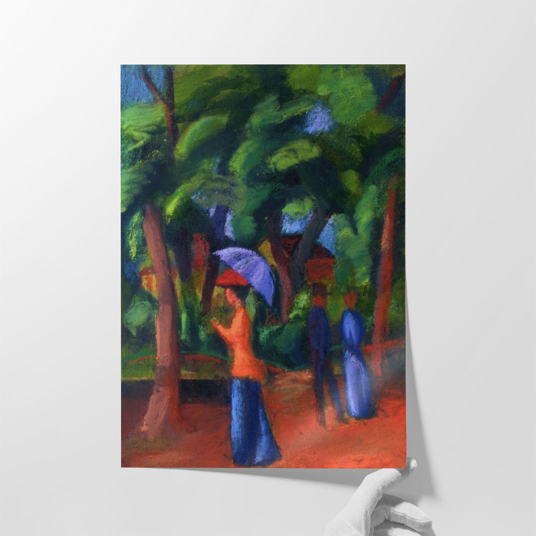 Walking in the Park - Canvas Print Wall Art