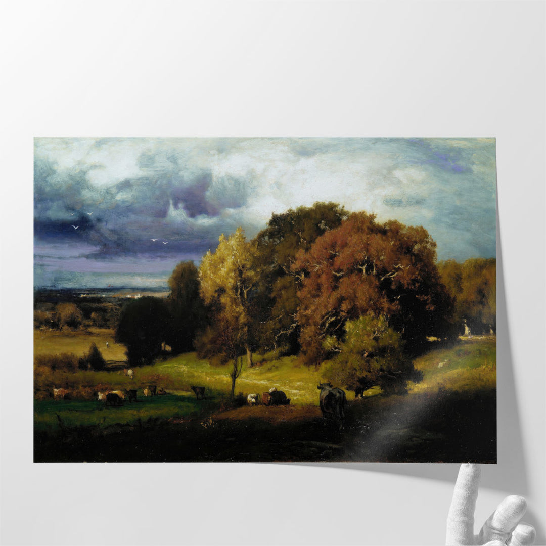 Autumn Oaks, 1878 - Canvas Print Wall Art