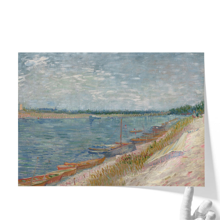Les Canots Amarrés, 1887 - Canvas Print Wall Art