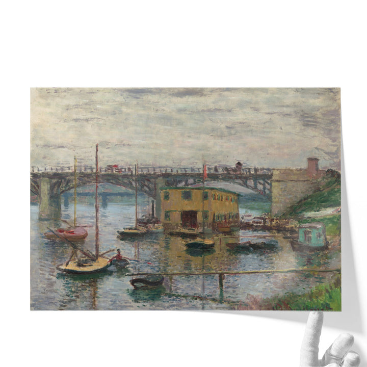 Bridge at Argenteuil on a Gray Day, 1876 - Canvas Print Wall Art