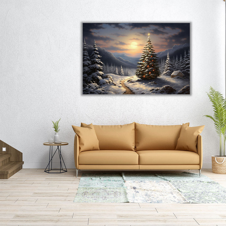 Xing Xing's Holiday Glow - Canvas Print Wall Art