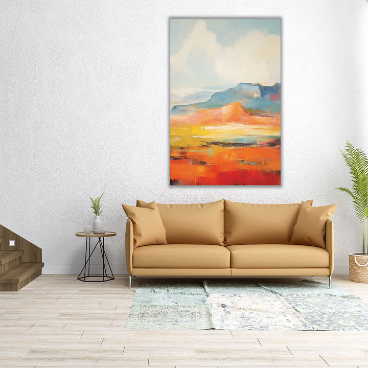 Alpine Fields - Canvas Print Wall Art