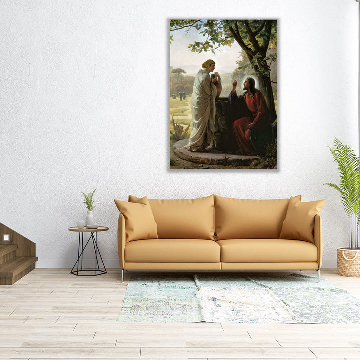 Woman at the Well - Canvas Print Wall Art