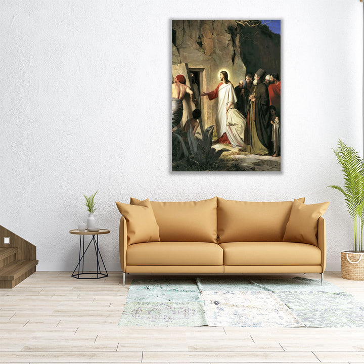 The Raising of Lazarus - Canvas Print Wall Art