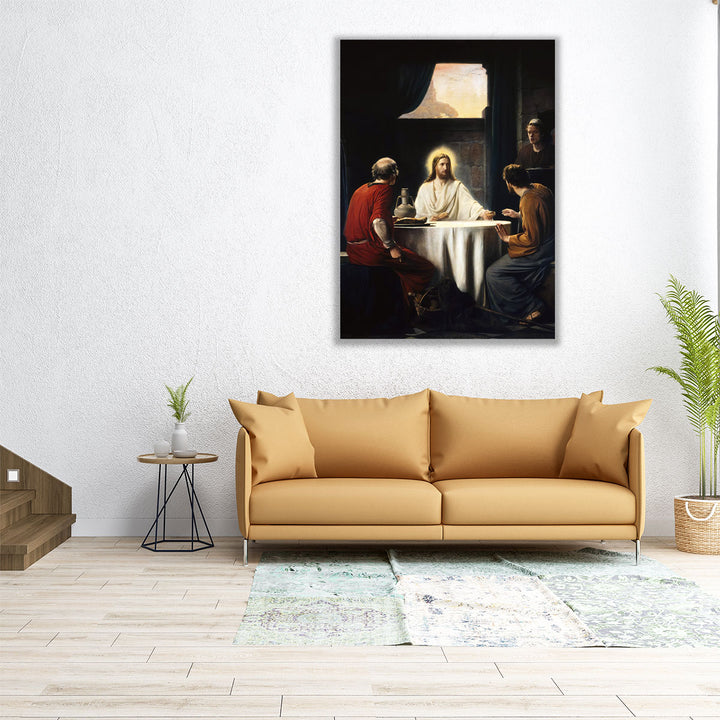 Supper at Emaus - Canvas Print Wall Art