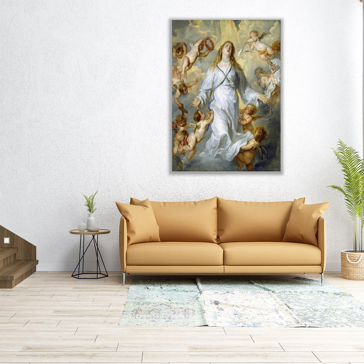 The Virgin as Intercessor - Canvas Print Wall Art