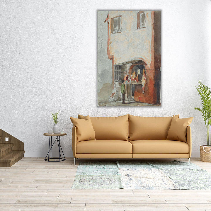 The Butcher’s Shop - Canvas Print Wall Art