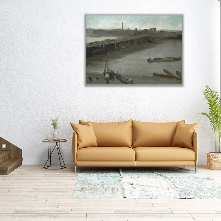 Old Battersea Bridge - Canvas Print Wall Art