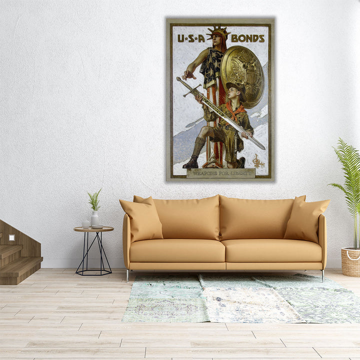 Weapons for Liberty - Canvas Print Wall Art