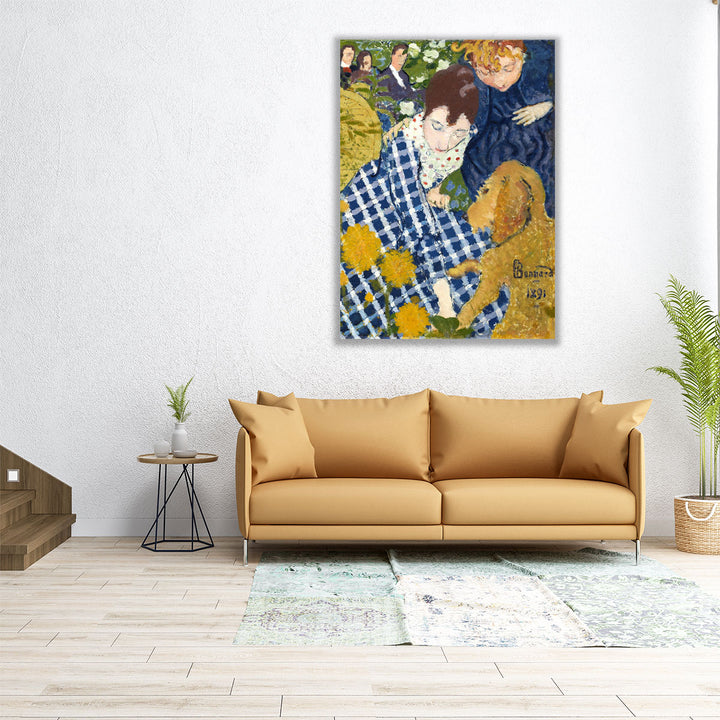 Women with a Dog, 1891 - Canvas Print Wall Art