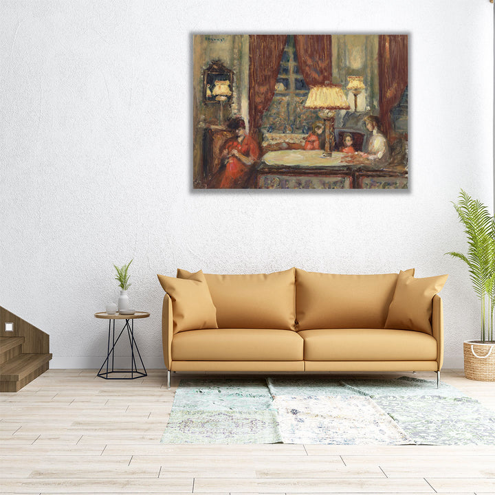 Evening Under the Lamps, 1903 - Canvas Print Wall Art