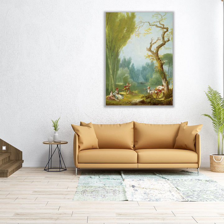 A Game of Horse and Rider - Canvas Print Wall Art