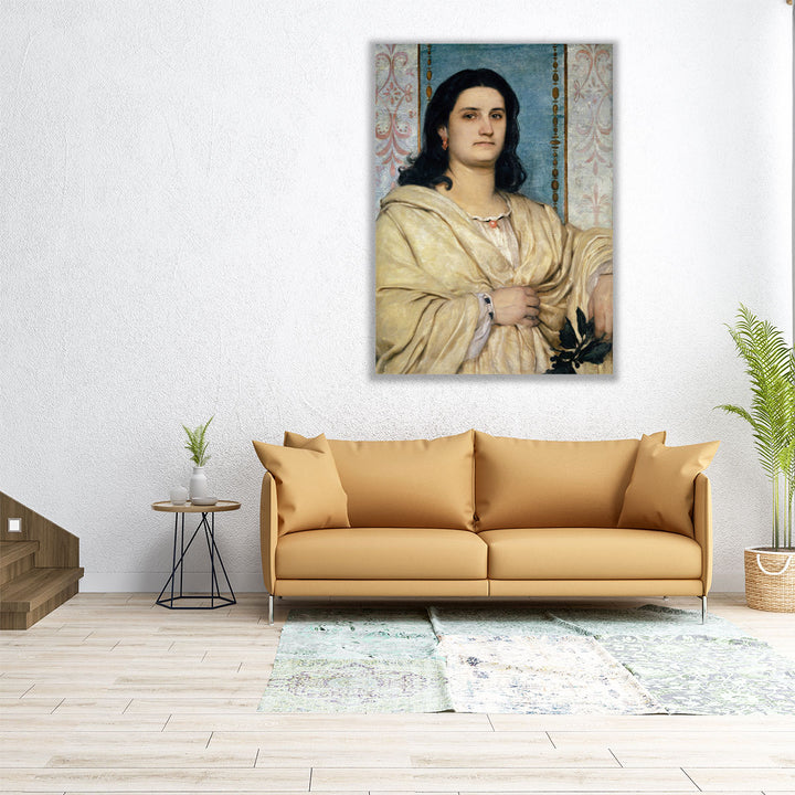 Portrait of Angela Böcklin as a Muse, 1863 - Canvas Print Wall Art