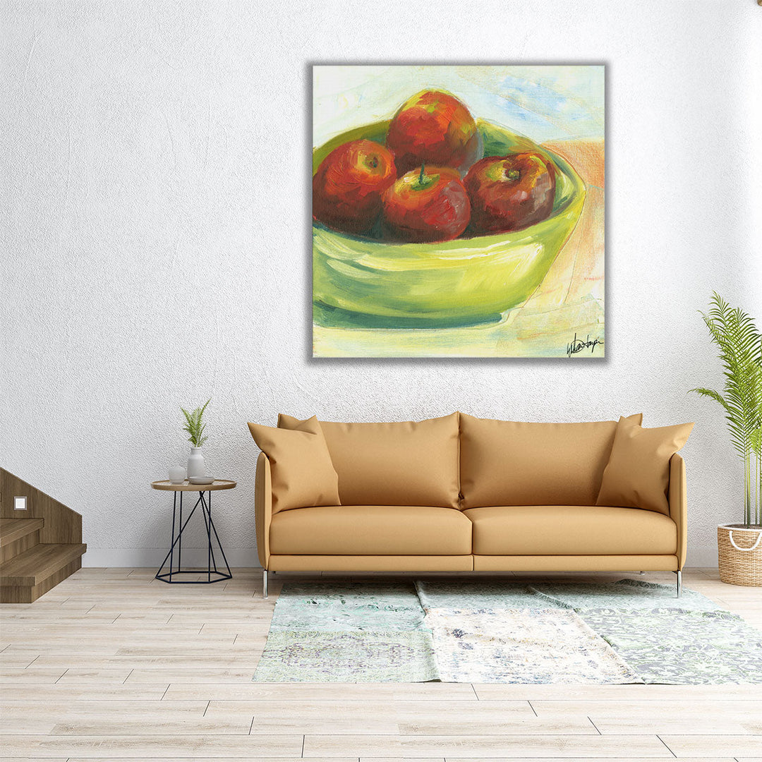 large kitchen art – cozy apple accent