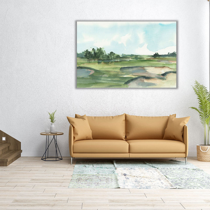 Large wall art landscape watercolor design
