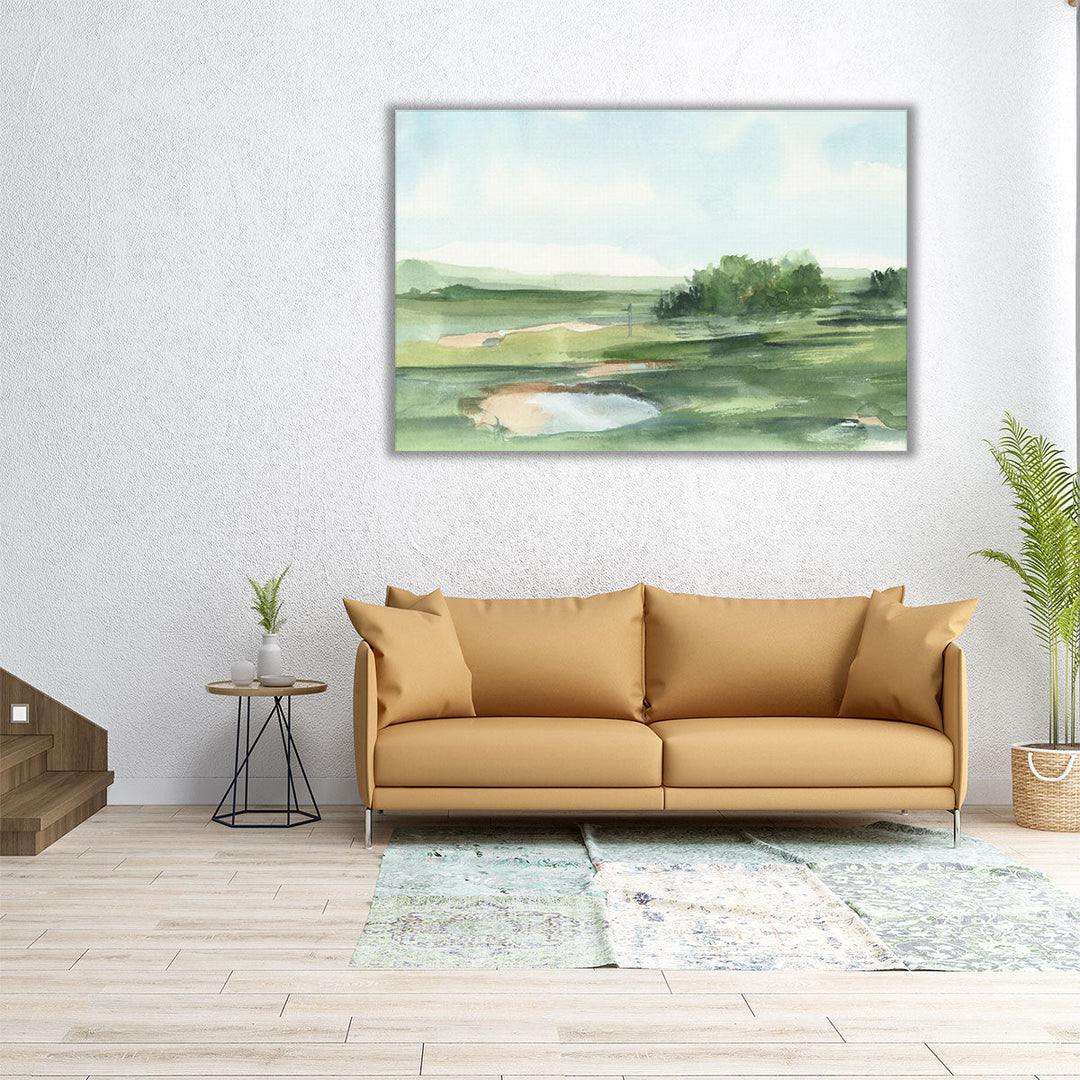 Large wall art watercolor landscape design