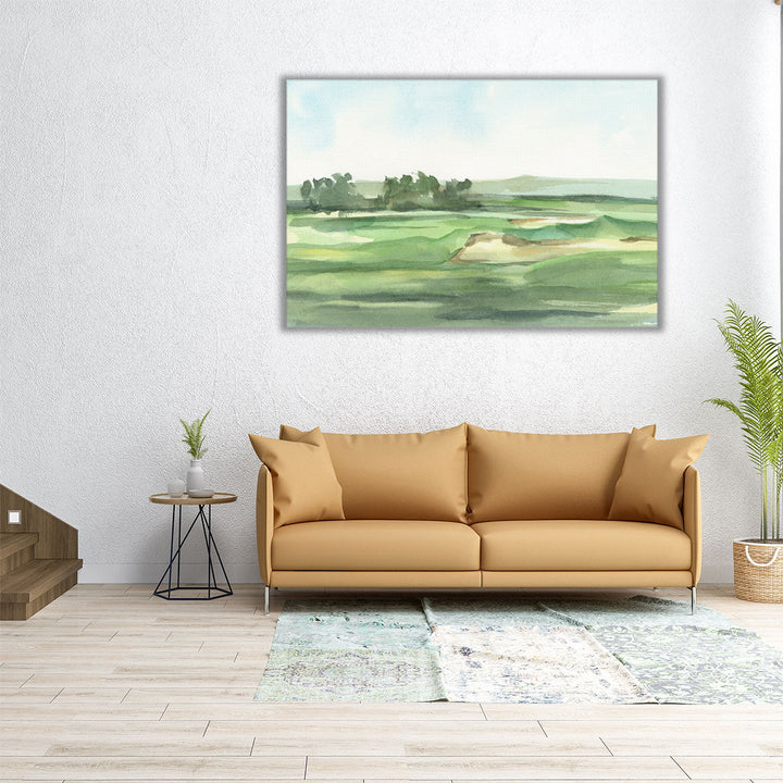 Large wall art watercolor landscape scene