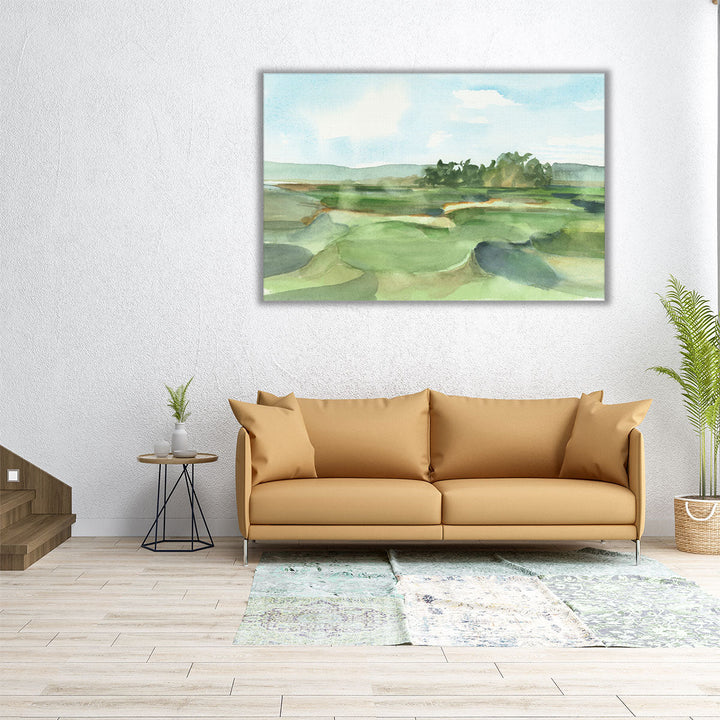 Big wall art watercolor landscape design