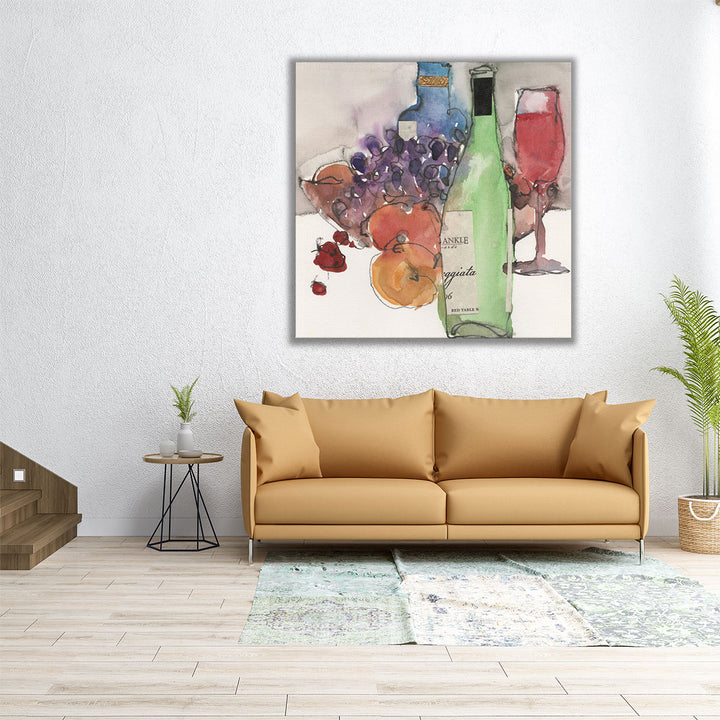 24x24 Canvas Print displaying fruit bowl