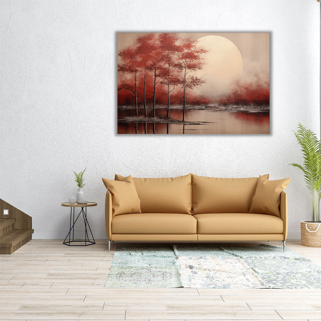 Timeless Redwood Reflections 2 - Canvas Print Wall Art