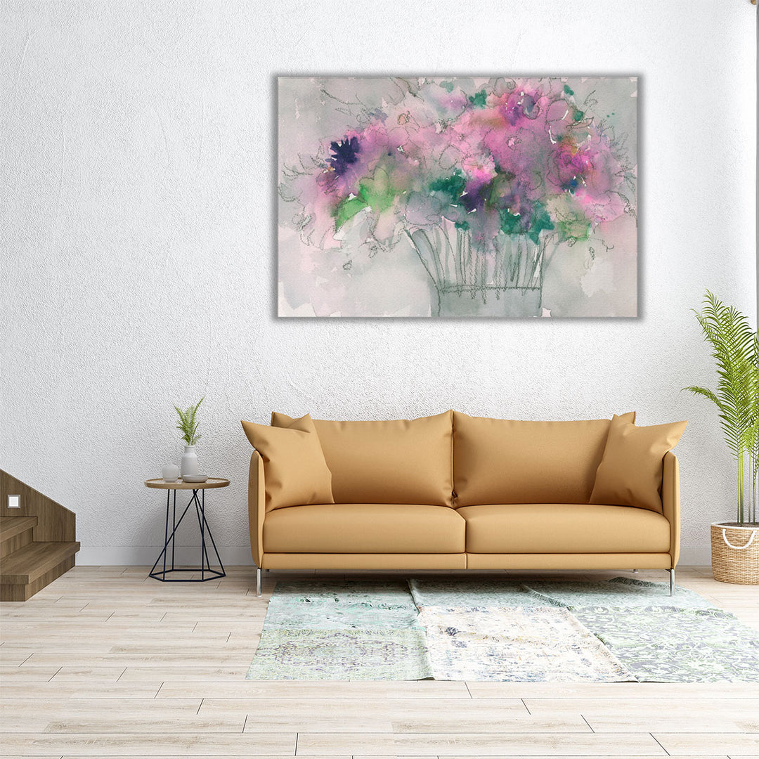 flower artwork delicate blooming minimalist piece
