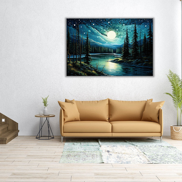 The New Age Starry Night - Canvas Print Wall Art