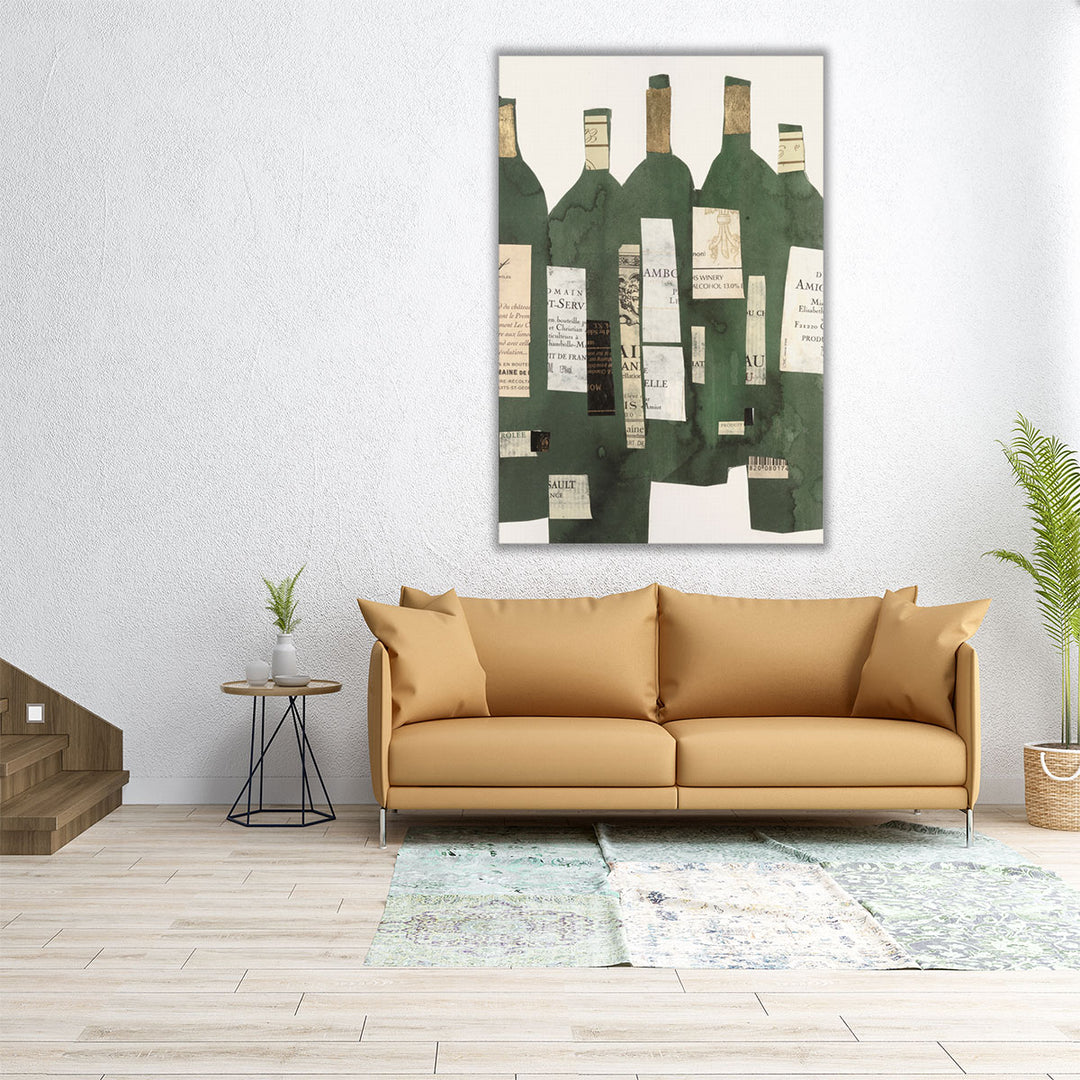 dining room art – modern bottle composition