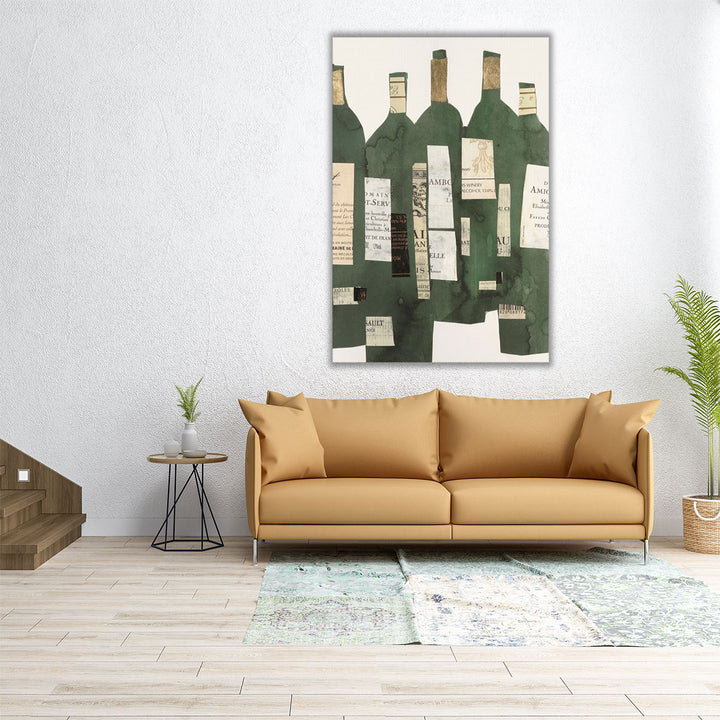 dining room art – modern bottle composition