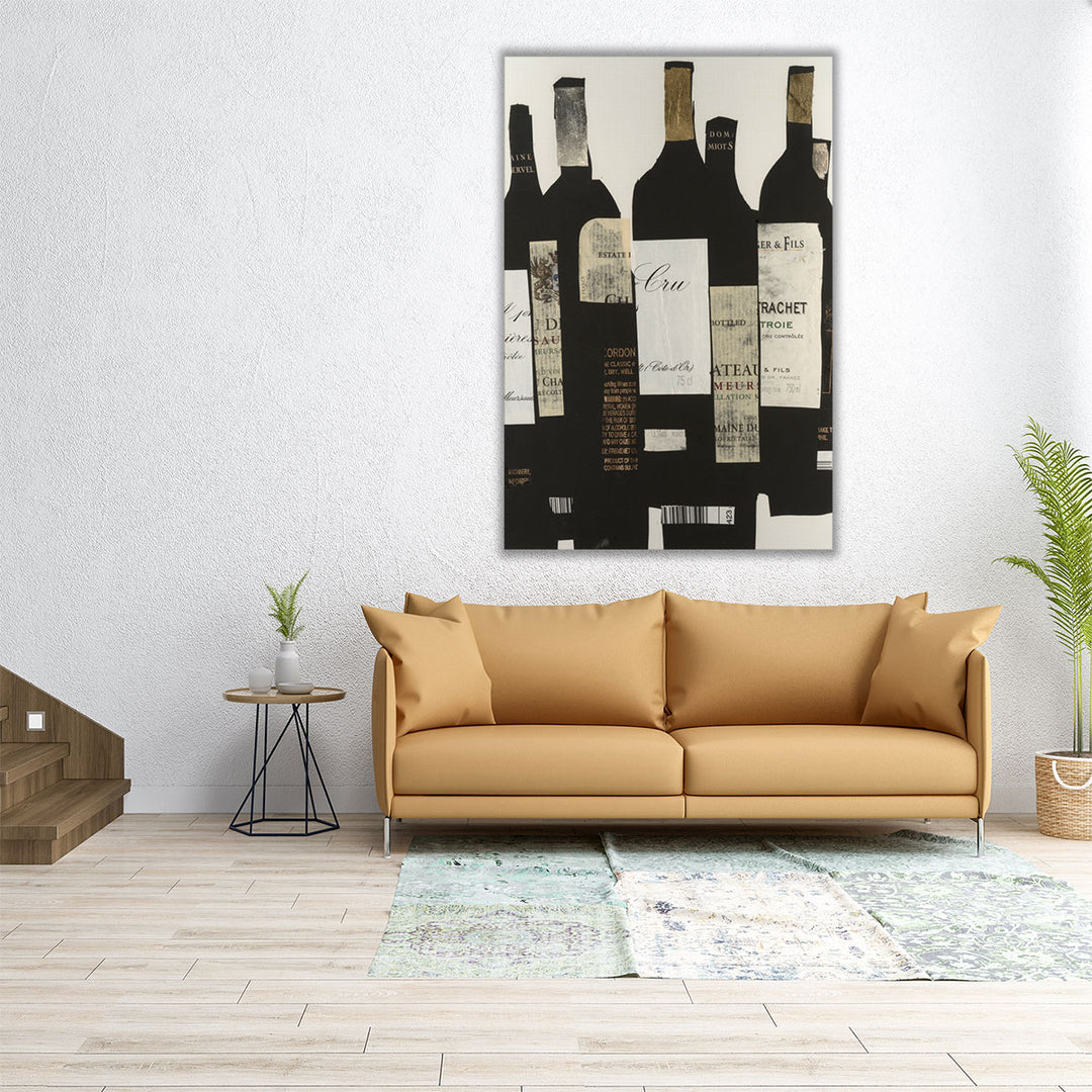 32×48 dining room art – monochrome sophistication