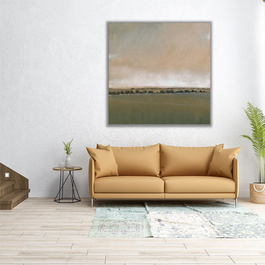 Square wall art stormy landscape design