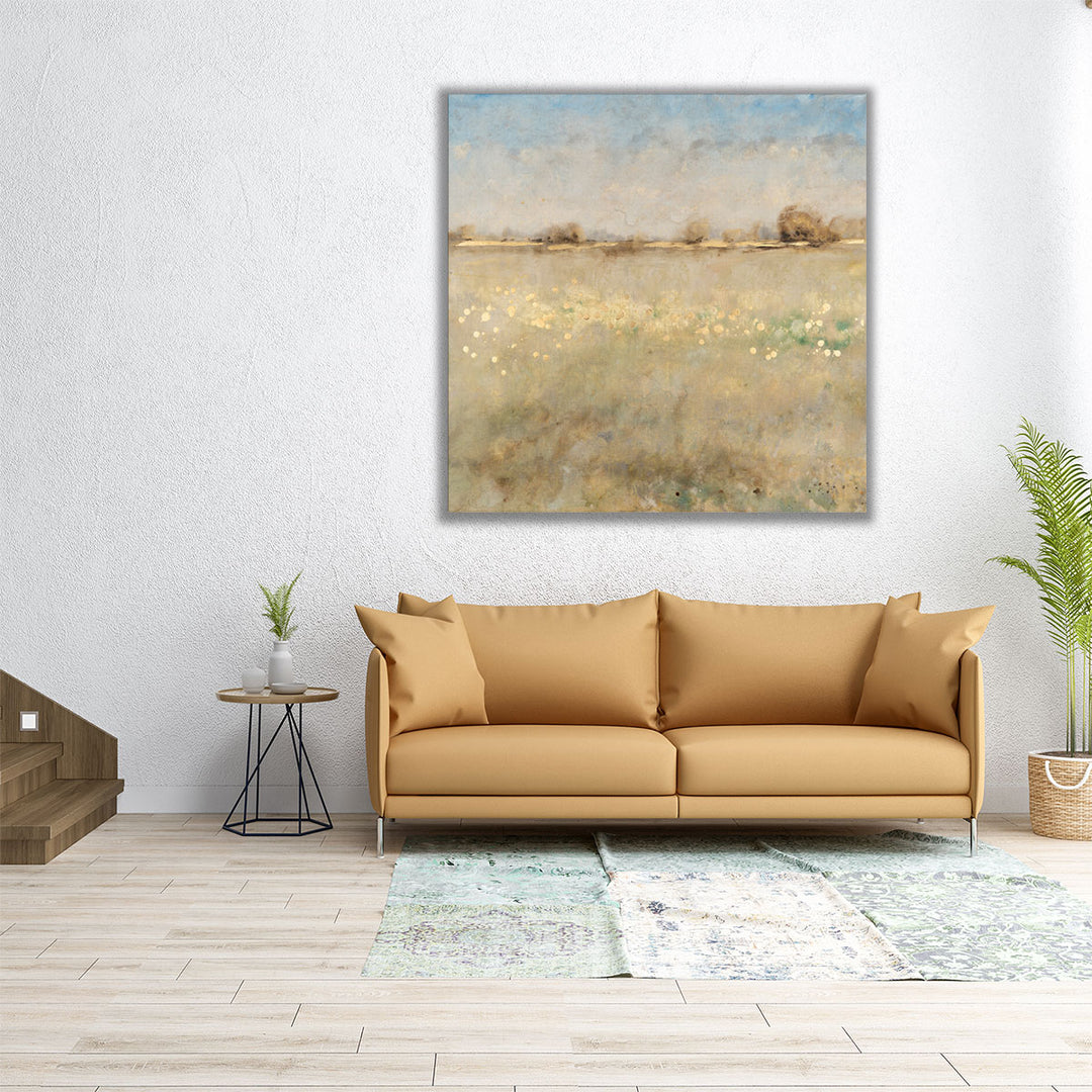 30x30 canvas print with earthy abstract design