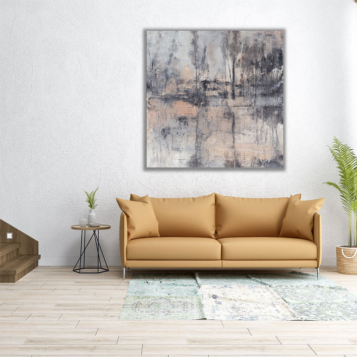 Big wall art abstract forest design