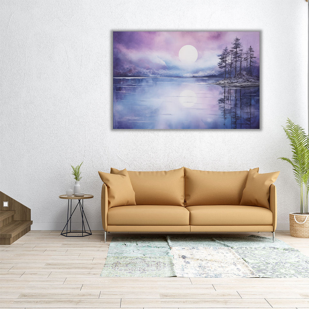 Blissful Lake - Canvas Print Wall Art