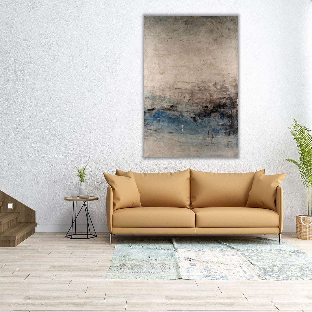 Large neutral minimalist canvas artwork
