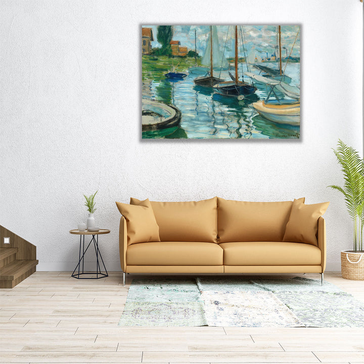 Sailboats on the Seine at Petit-Gennevilliers, 1874 - Canvas Print Wall Art